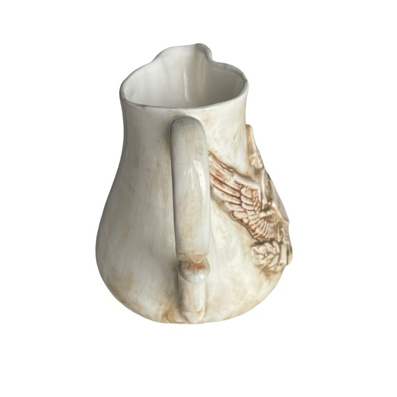 Americana Vintage Ceramic Handmade Pottery Vase Pitcher Great Seal of U.S. Rare - Picture 9 of 12